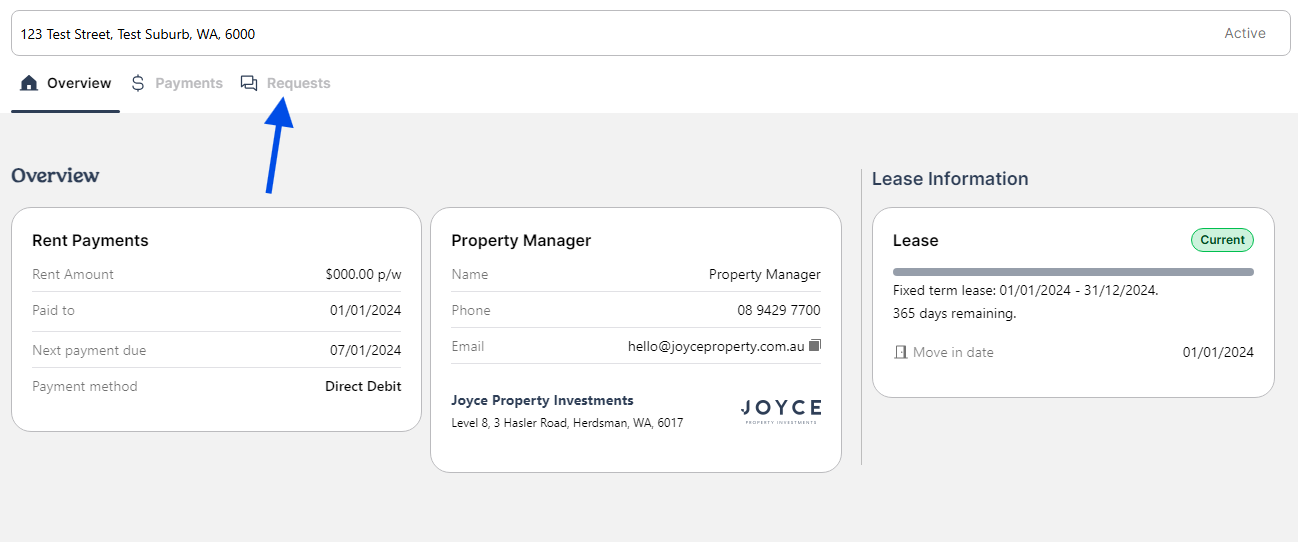 Joyce TT Portal Default page