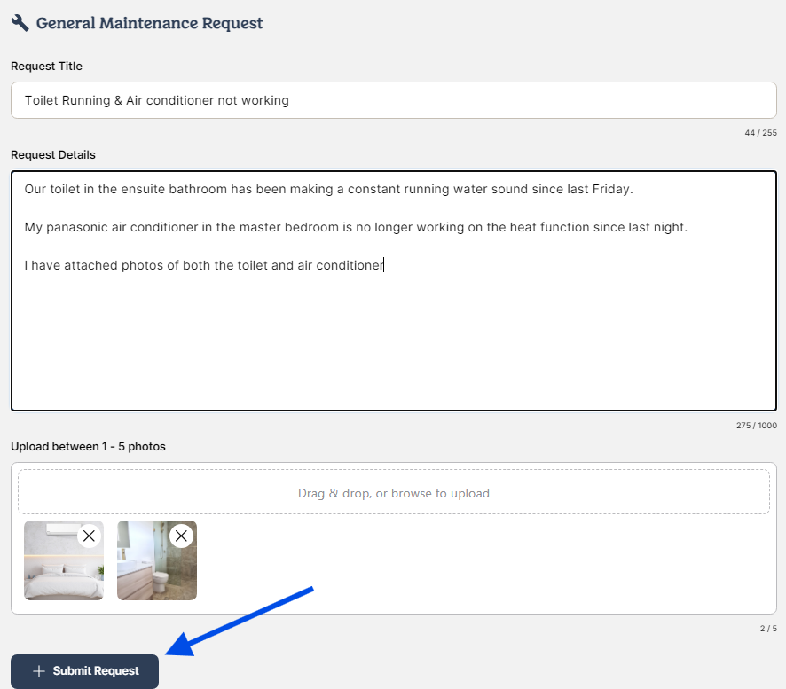 Joyce TT Portal Making a Request